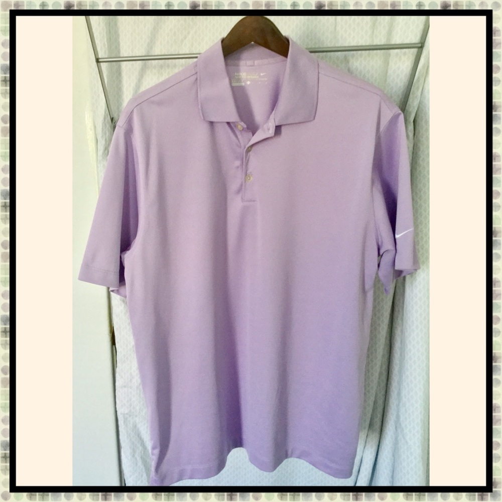 Nike Golf Dri Fit collared polo shirt L
